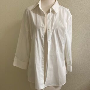 Foxcroft Crisp White Button Shirt